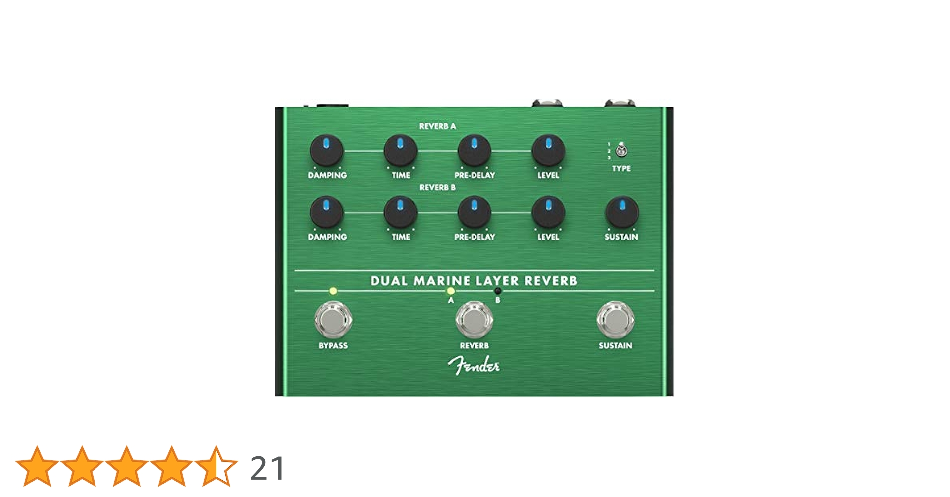 Fender MARINE LAYER REVERB ギターエフェクター Amazon.com: Fender Marine Layer Reverb Pedal Bundle with